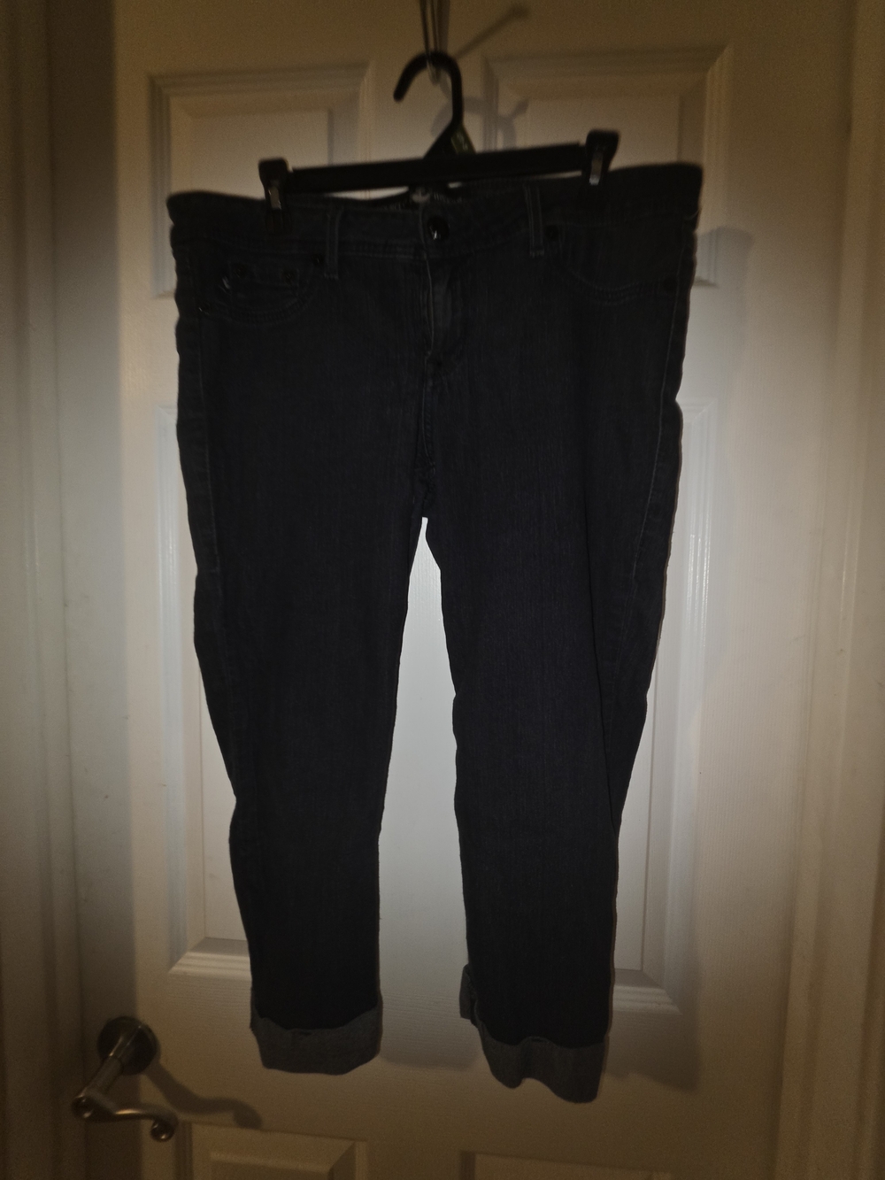 Torrid Size 16 Source Of Wisdom Dark Denim Capris Crop Shorts